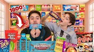 WE Tried THE MOST POPULAR ABROAD Junk Foods!!! (MR BEAST CHOCOLATE, NOODLE, PRiME)