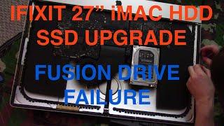 iMac 27" HDD Repair Upgrade to SSD with IFIXIT kit