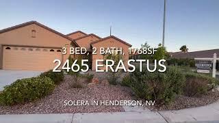 2465 Erastus Dr., Henderson, NV 89044- BUYER TOUR