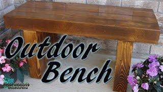 How To Make A Outdoor Bench