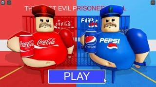 COCA-COLA Vs PEPSI BARRY'S PRISON RUN! (OBBY) Roblox Gameplay Walkthrough No Death 4K