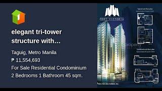 elegant tri-tower structure with captivating views of Manila Golf