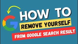 How to remove yourself from google search result