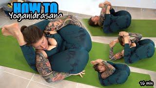 LEGS BEHIND HEAD tutorial #2 // how to do Yoganidrasana // ENGLISH