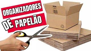 IDEIAS COM PAPELÃO FÁCEIS E BARATAS PARA ORGANIZAR A COZINHA