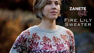 Pattern deep-dive: Fire Lily Sweater by Zanete Knits