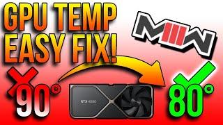 How To Fix MW3 High GPU Temperature (PC ONLY!)