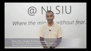 Prof. (Dr.) Sudhir Krishnaswamy, VC of NLSIU and Director of PACE, on our Online & Hybrid Programmes