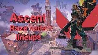USEFUL Raze lineups to improve your game on Ascent - 2023