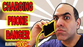 Is Talking on CHARGING CELLPHONE Bad?! ElectroBOOM Crew EXPOSED!!! (REUPLOAD of LATITY-004)