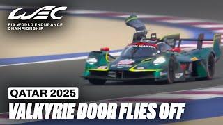 Aston Martin Valkyrie Door Flies Off  I 2025 Qatar 1812 KM I FIA WEC