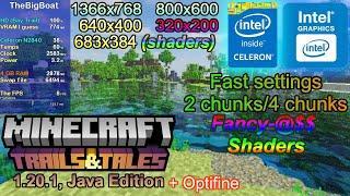 Minecraft (1.20.1, Java) on LOW-END LAPTOP || Intel Celeron N2840, Intel HD (Bay Trail), 4 GB RAM