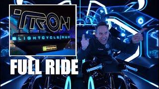 TRON Lightcycle / Run roller coaster FULL RIDE ridercam - Walt Disney World's Magic Kingdom