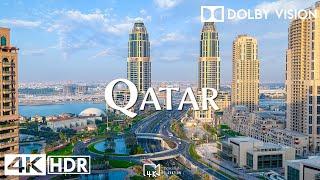 Qatar 4K UHD - Flying Over The Jewel Of The Arabian Peninsula With Relaxing Music