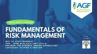 Webinar: Fundamentals of ISO 31000 Risk Management @AGF