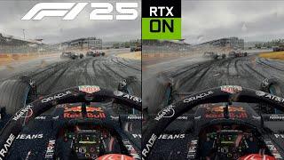 F1 25 Path Tracing OFF VS ON, Ultra High Settings, DLSS 4 4K