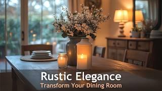 Rustic Elegance: The Perfect Dining Room Makeover