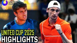 Ugo Humbert vs Flavio Cobolli Highlights | United Cup 2025