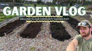 WELCOME TO OUR COMMUNITY GARDEN PLOT / Vlog 1 / Zone 9b
