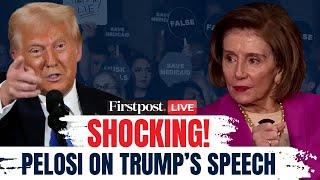 LIVE: Nancy Pelosi's Reaction to Trump US Congress Speech Goes Viral | Pelosi Reacts To Trump Speech