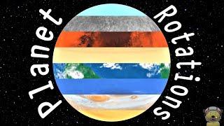 Rotation of the Planets | Kids Planet Video