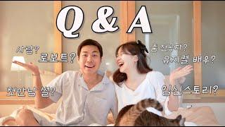 구독자 2만 기념 Q & A 드디어... 2366만 조회수 로보트 부부 | 직업? | 첫만남? | 임신 스토리? | 나이?