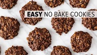 NO BAKE COOKIES | easy chocolate oatmeal cookie recipe