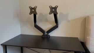 MOUNTUP Dual Monitor Stand for Desk, Adjustable Gas Spring Double Monitor Mount Review