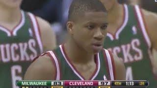 Giannis Antetokounmpo FIRST NBA GAME (2013 MILWAUKEE BUCKS DEBUT)