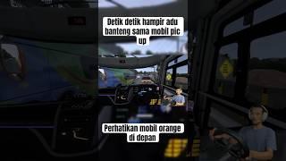 Hampir adu banteng #busmania #bussimulatorindonesia #gamesimulator #ets2 #bussid #shorts
