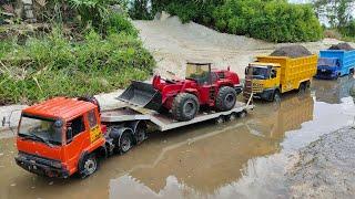 TERJANG BANJIR TRUCK RC TRONTON FUSO MUAT LOADER OLENG, HINO 500 MINIATUR MUAT PASIR TRUCK ACTROS