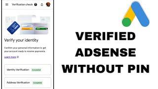 how to verify adsense account without pin || google adsense