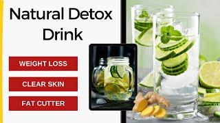 Detox Water Recipe | Natural Slimming Drink | Detox water for weight Loss | #shorts | Dr. Seema