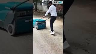 Battery Operated Walk Behind Sweeping Machine KV1000 from KRUGER VAC INDIA