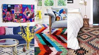 Colorful Rugs and Decor Ideas. Decorating Home with Rugs.