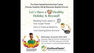 Food As Medicine: Have a Heart Healthy Holiday and Beyond! • Live Cooking Demo & More