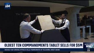 Oldest Ten Commandments tablet sells for $5 million