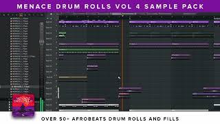 LIVE DRUM FILLS - MENACE VOL 4 AFROBEATS DRUM ROLLS/FILLS