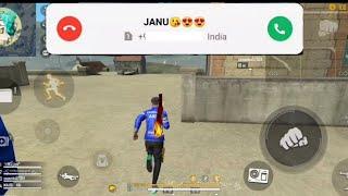 Free fire I Heat EX call  receive | Free fire status | free fire Attitude status | GF incoming call