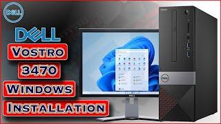 Dell Vostro 3470 | How To install Windows 10/11 in Dell Vostro 3470 From USB Pendrive ( Reg-D13S)