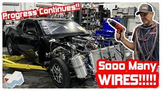 Back to the GRIND on Val's 4000+ HP Camaro!! Wiring Progress Part 1!!