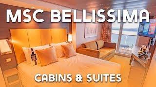 MSC Bellissima cabins and suites tour
