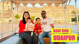 Private Boat Ride on lake Pichola | Day 2 in Udaipur with Family (vlog#132)