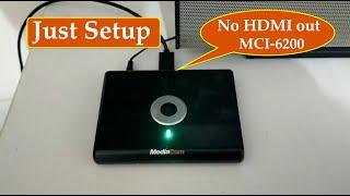 How to set video out on MCI-6200 mediacom videoke player?