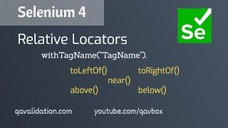 Selenium 4 - Relative locators withTagName