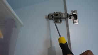 how to adjust cabinet door hinges DIY