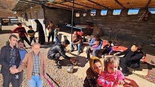 Preparations for building a sewage system by family members in a rural building in Peren