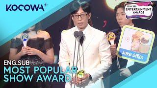 The Most Popular Show Award Goes To Running Man! | 2024 SBS Entertainment Awards | KOCOWA+