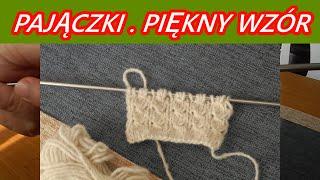 #moda WZORY NA DRUTACH- PAJĄCZKI PROSTY ŁADNY  AŻUROWE #babciabozenkarobótkiręczne  Nr.169