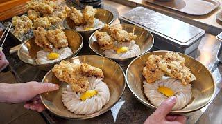 Best Japanese Noodle!! Fried chicken Udon, sold 300 bowls a day - Korean street food